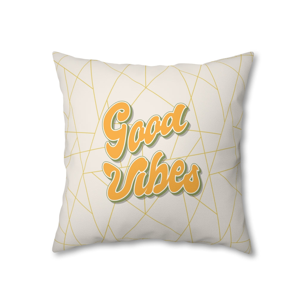 Good Vibes Pillow Case Throw Pillow Cover Grandmillennial Style Peccole House