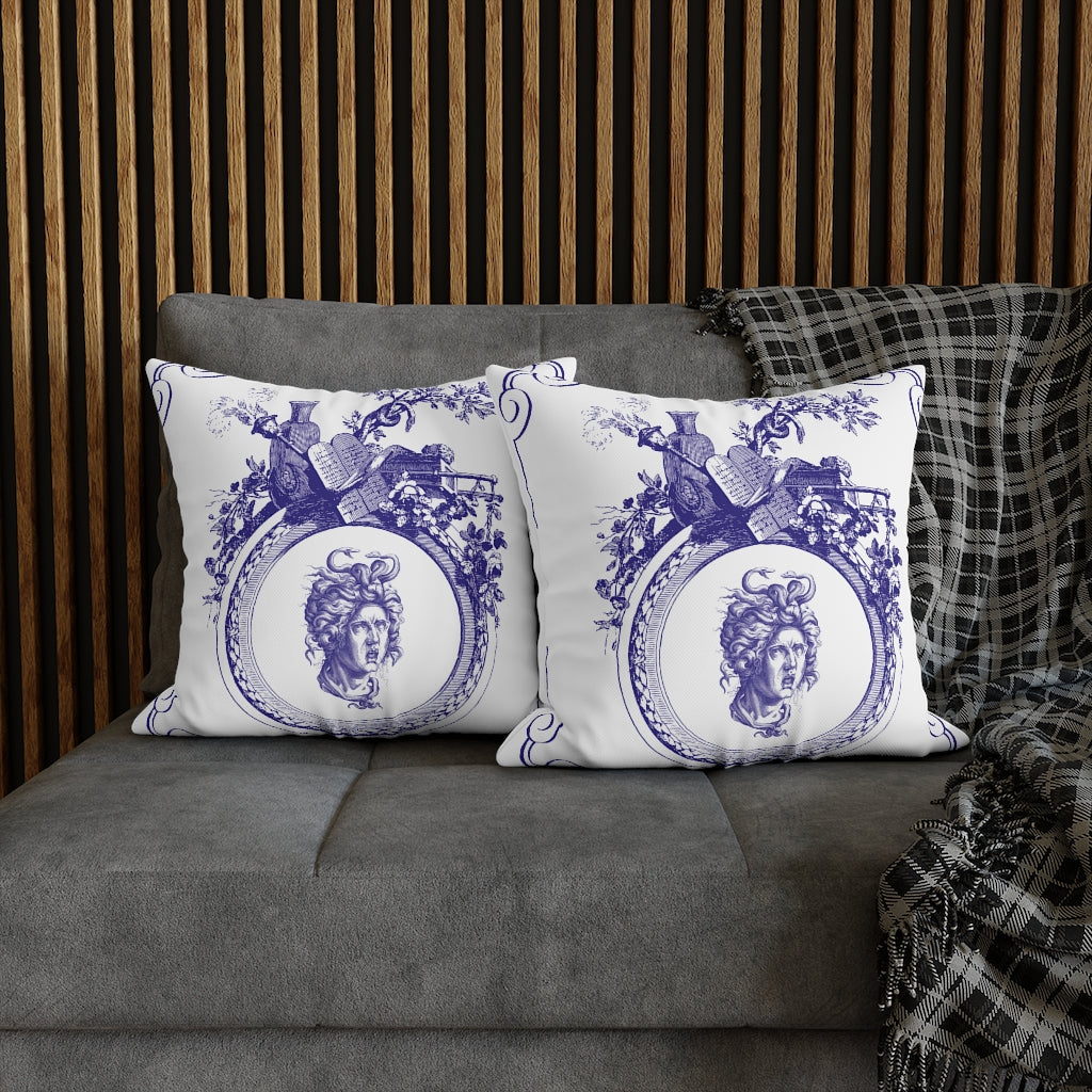 Delft Blue Pillow Case - Throw Pillow Cover - Grandmillennial Style