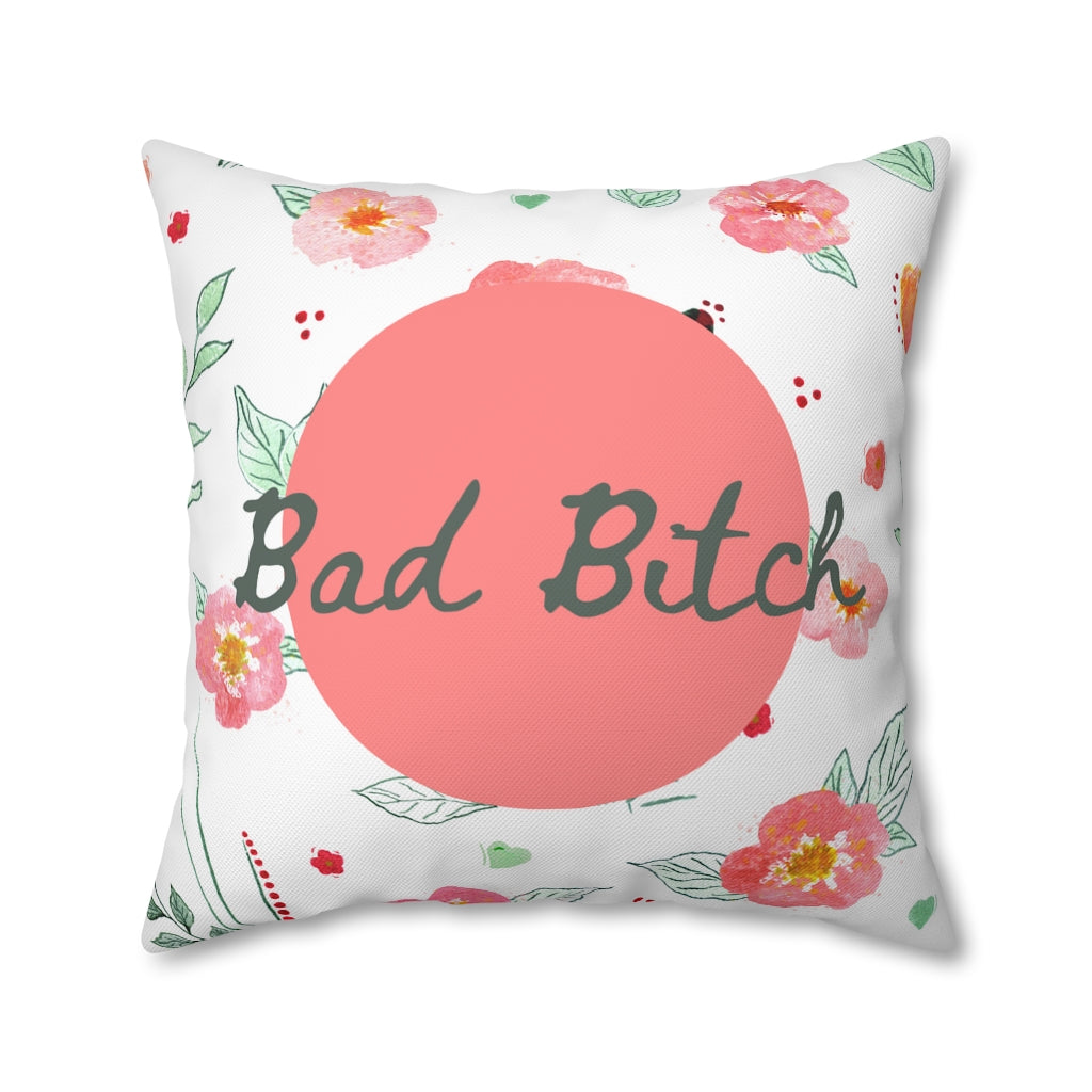 Bad B*tch Pillow Case - Throw Pillow Cover - Grandmillennial Style