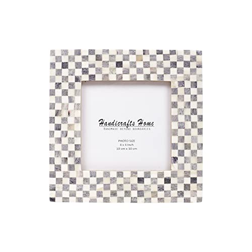Picture Frames Checkered Pattern Bone Inlay Collection in 27 Sizes