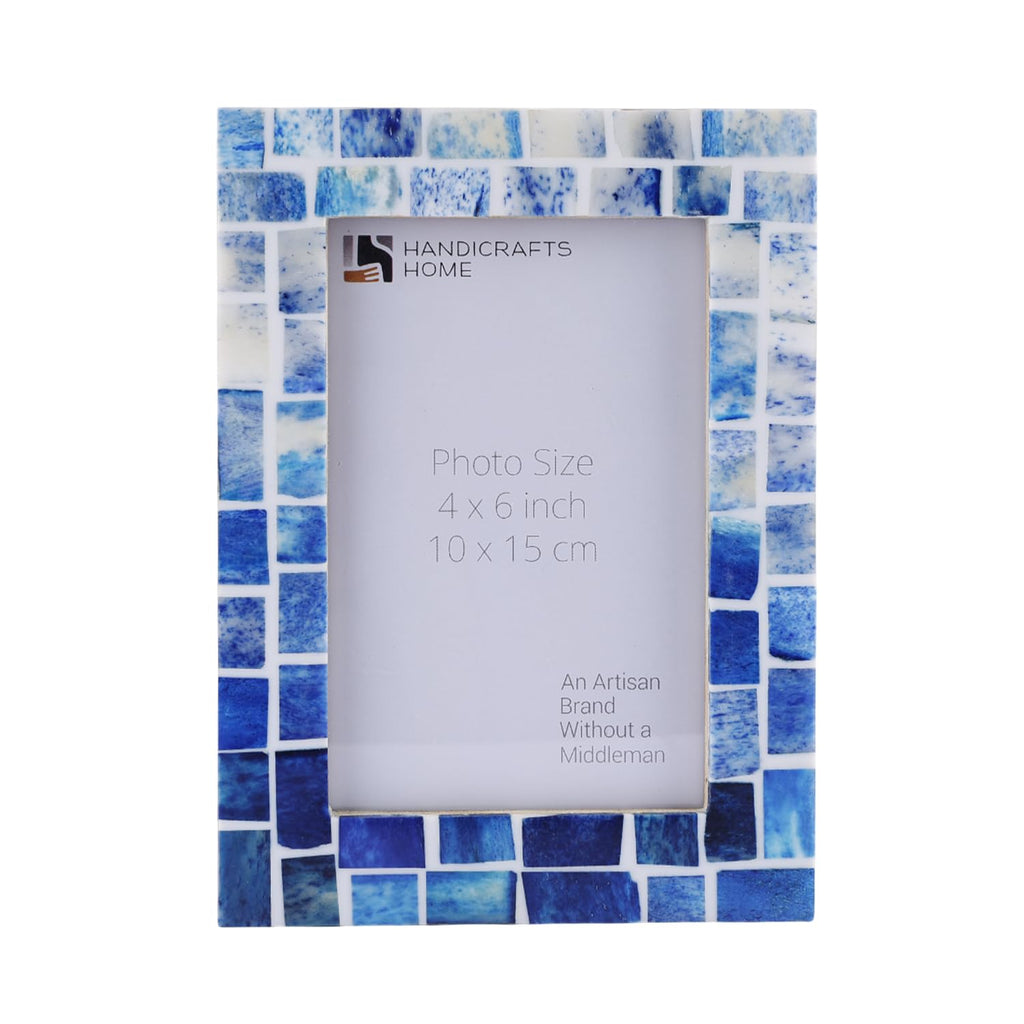 Picture Frames Indigo Pattern Bone Inlay Collection in 26 Sizes