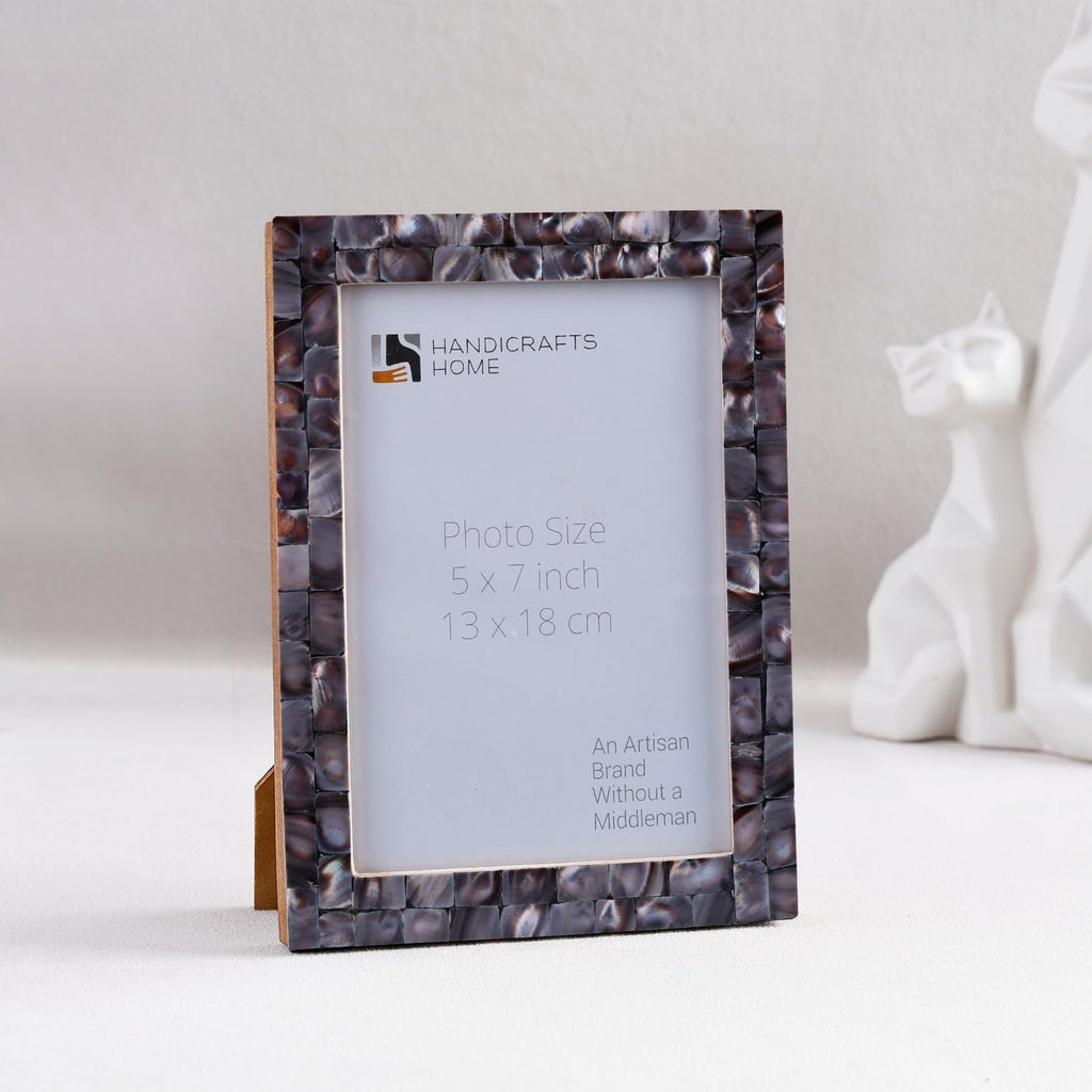 Picture Frames Mother of Pearl Collection in 27 Sizes, Grey