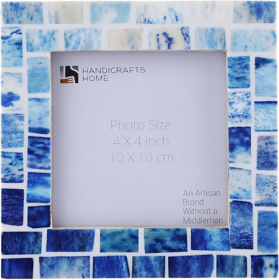 Picture Frames Indigo Pattern Bone Inlay Collection in 26 Sizes
