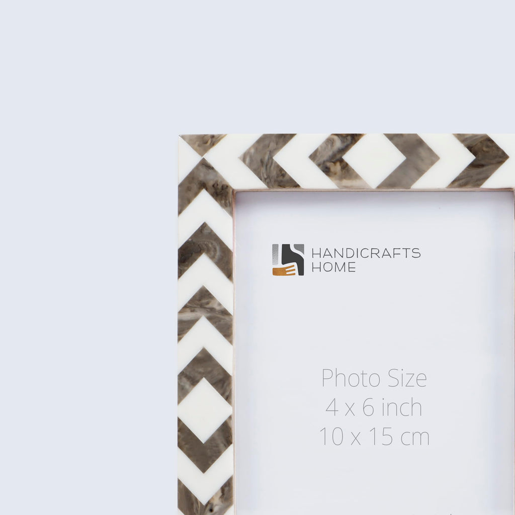 Picture Frames Lisbon Cortica Pattern Resin Inlay Collection in 3 Sizes, Pack of 2