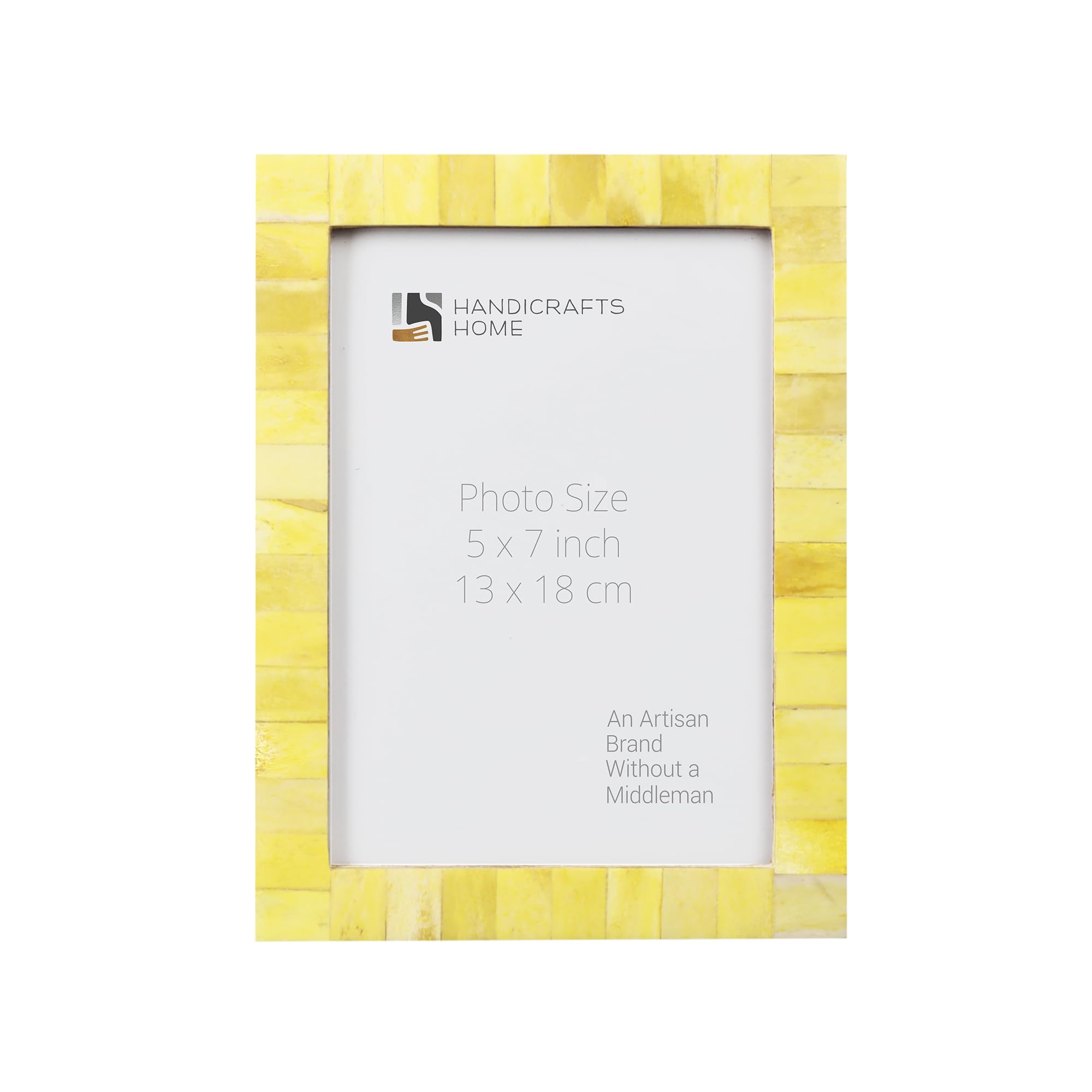 Picture Frames Classic Pattern Bone Inlay Collection in 27 Sizes, Yellow