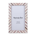 Poster Picture Frame Chevron Pattern in 5 Sizes, Brown