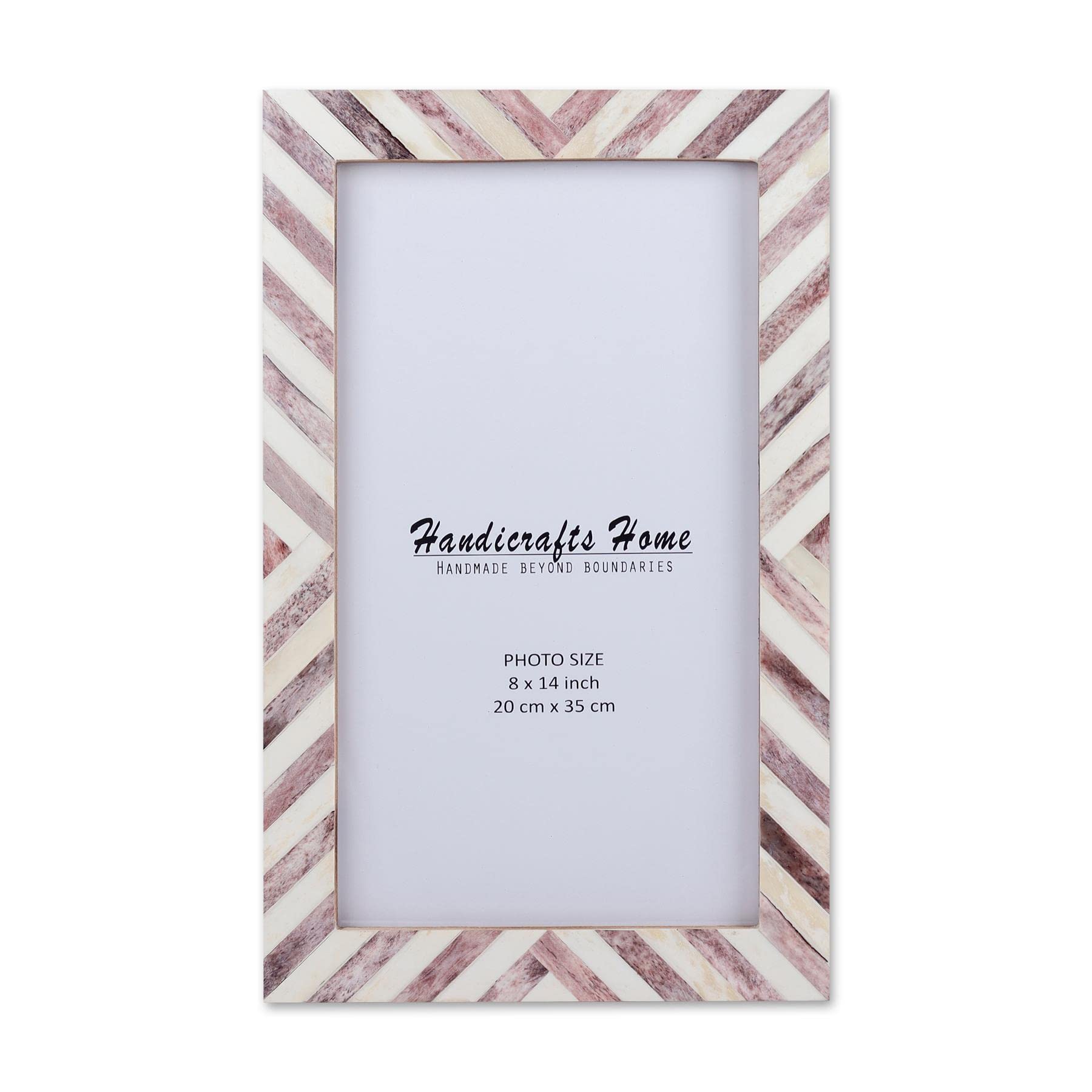 Poster Picture Frame Chevron Pattern in 5 Sizes, Brown