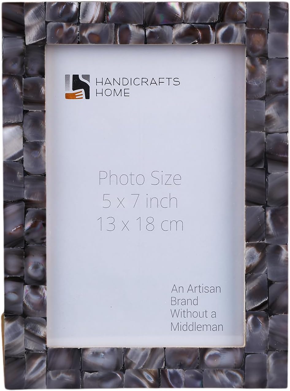 Picture Frames Mother of Pearl Collection in 27 Sizes, Grey