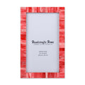 Poster Picture Frame Classic Pattern Bone Inlay Collection in 6 Sizes, Red