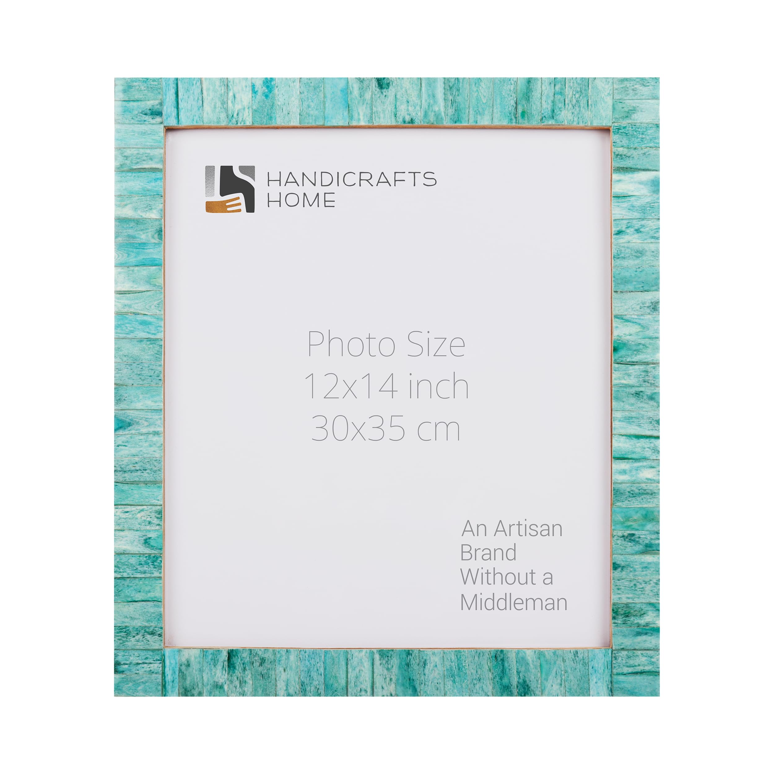 Poster Picture Frame Classic Pattern Bone Inlay Collection in 5 Sizes, Green