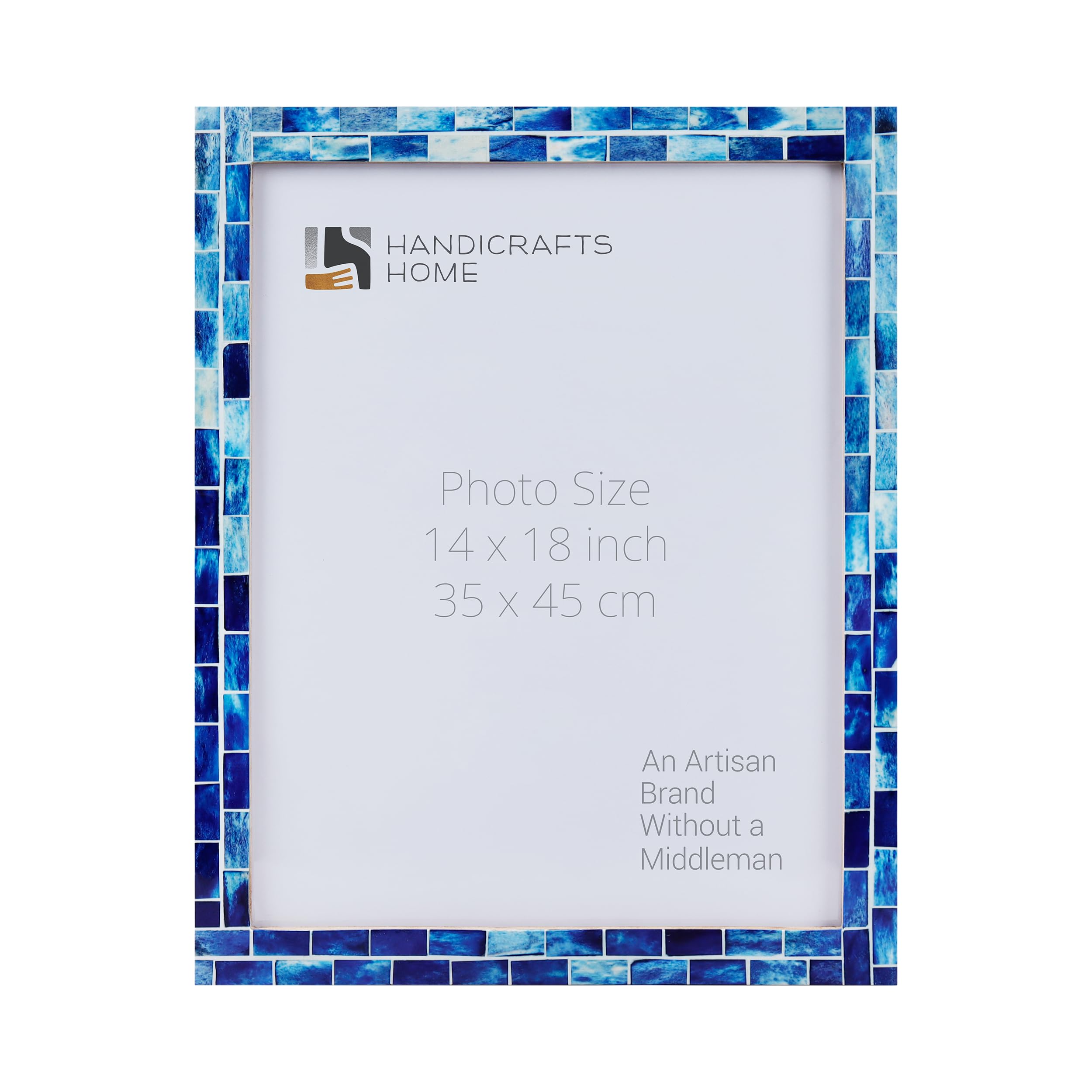 Poster Picture Frame Indigo Bone Inlay in 3 Sizes