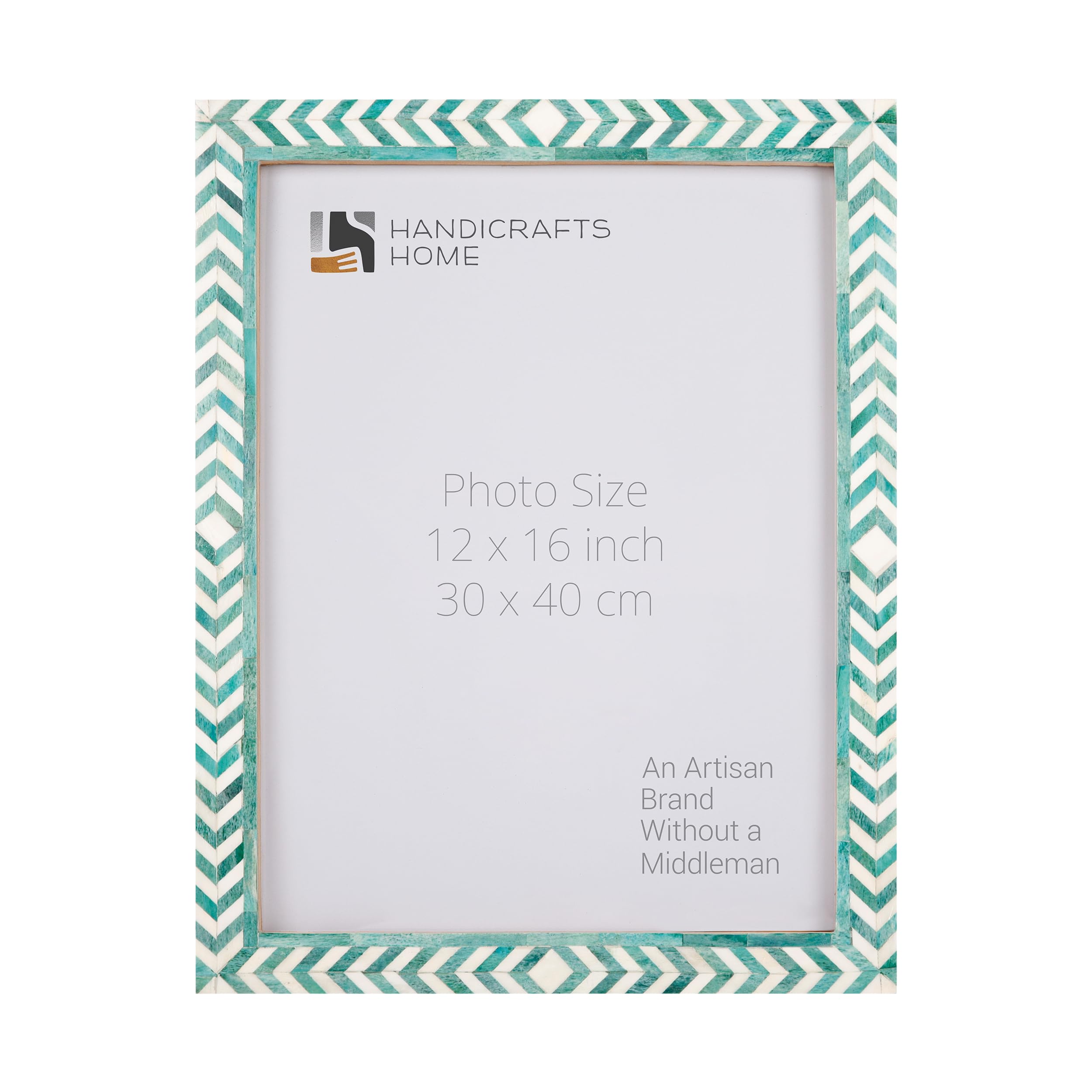 Poster Picture Frame Taj Bone Inlay in 6 Sizes, Green