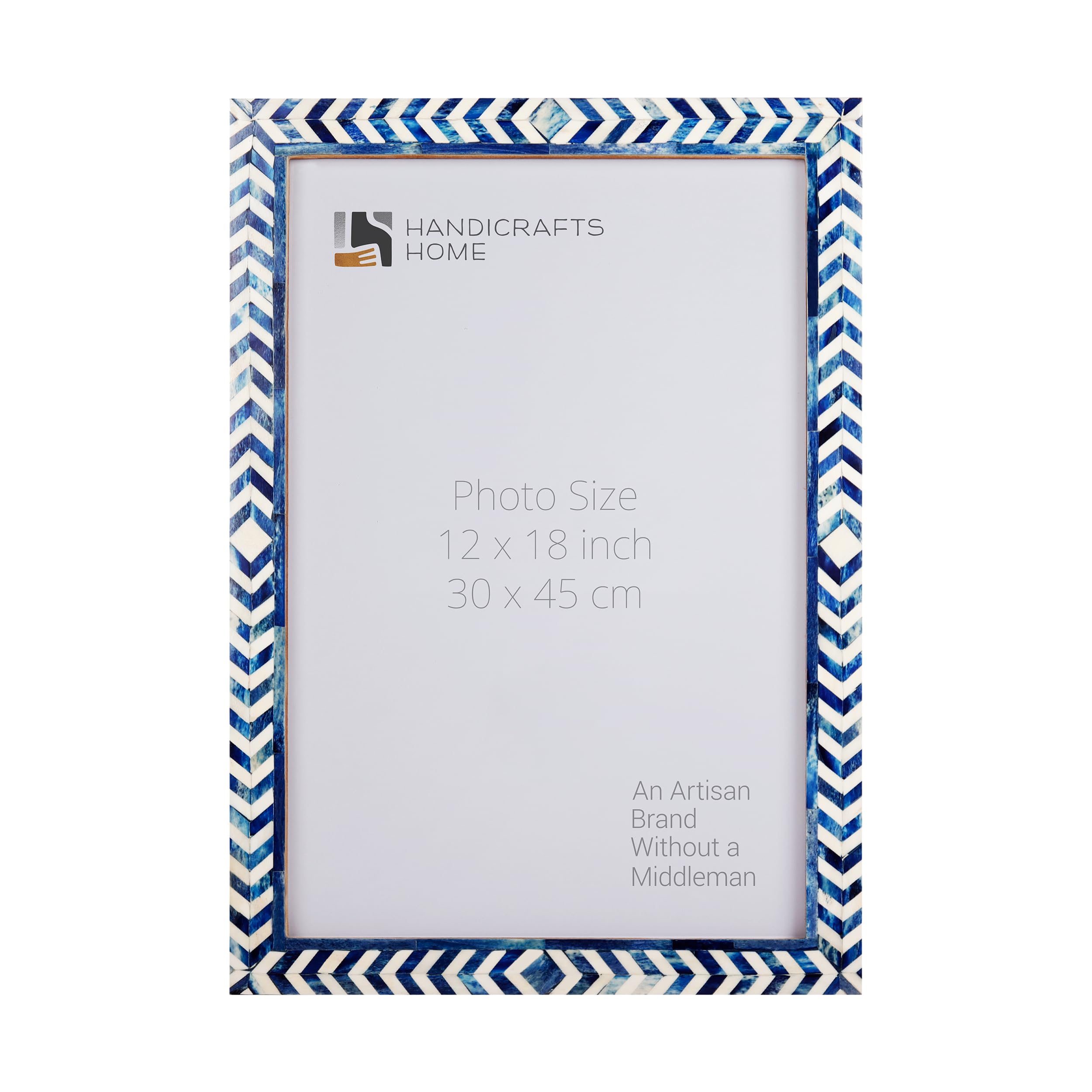 Taj Bone Inlay Poster Picture Frame  Blue - Available in 4 Sizes