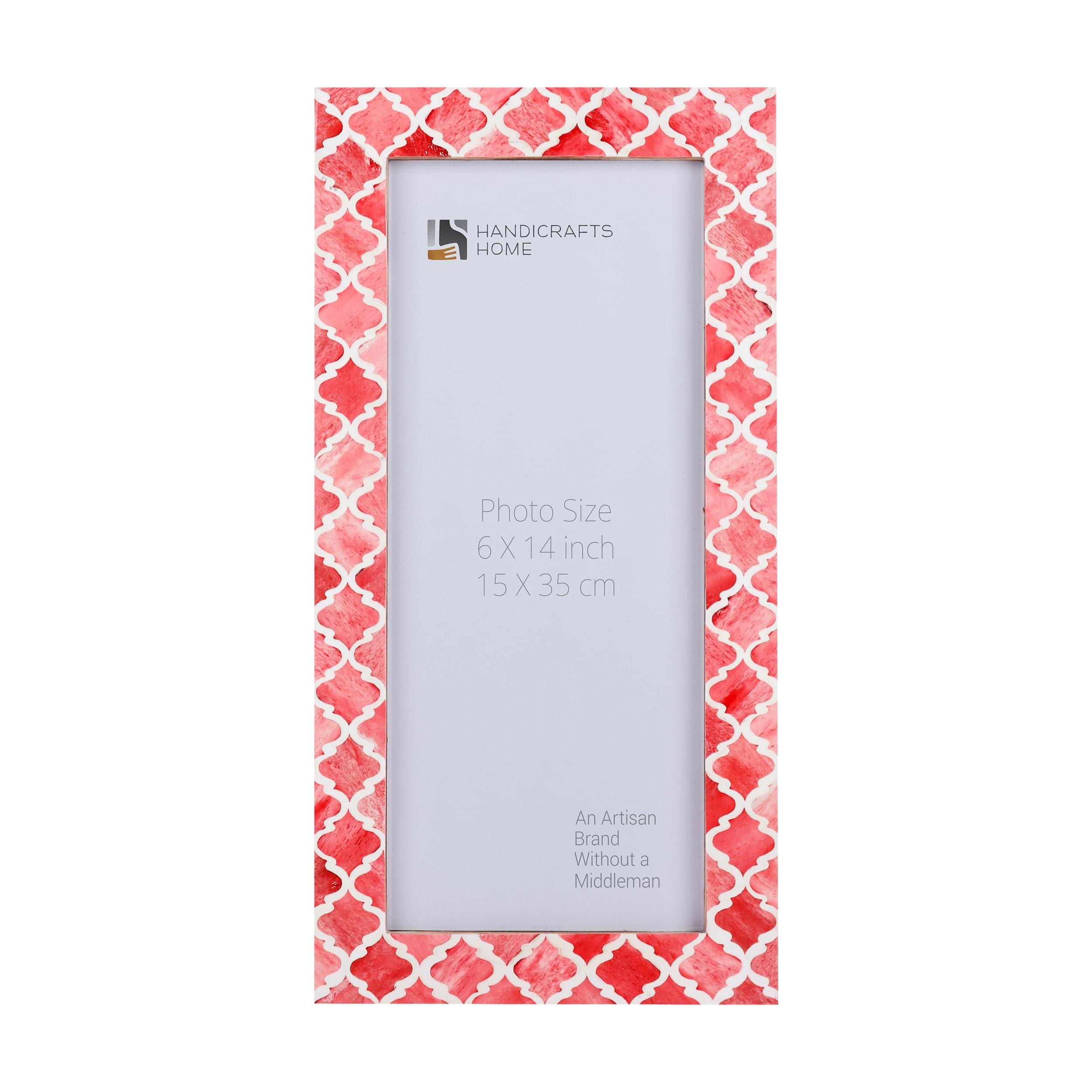 Poster Picture Frame Moroccan Bone & Resin Inlay Collection in 6 Sizes, Red