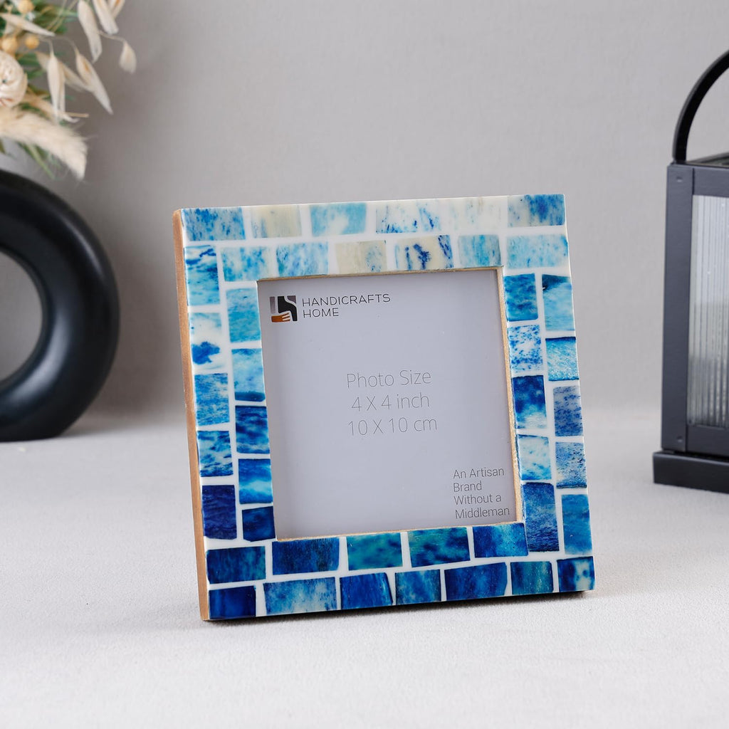 Picture Frames Indigo Pattern Bone Inlay Collection in 26 Sizes