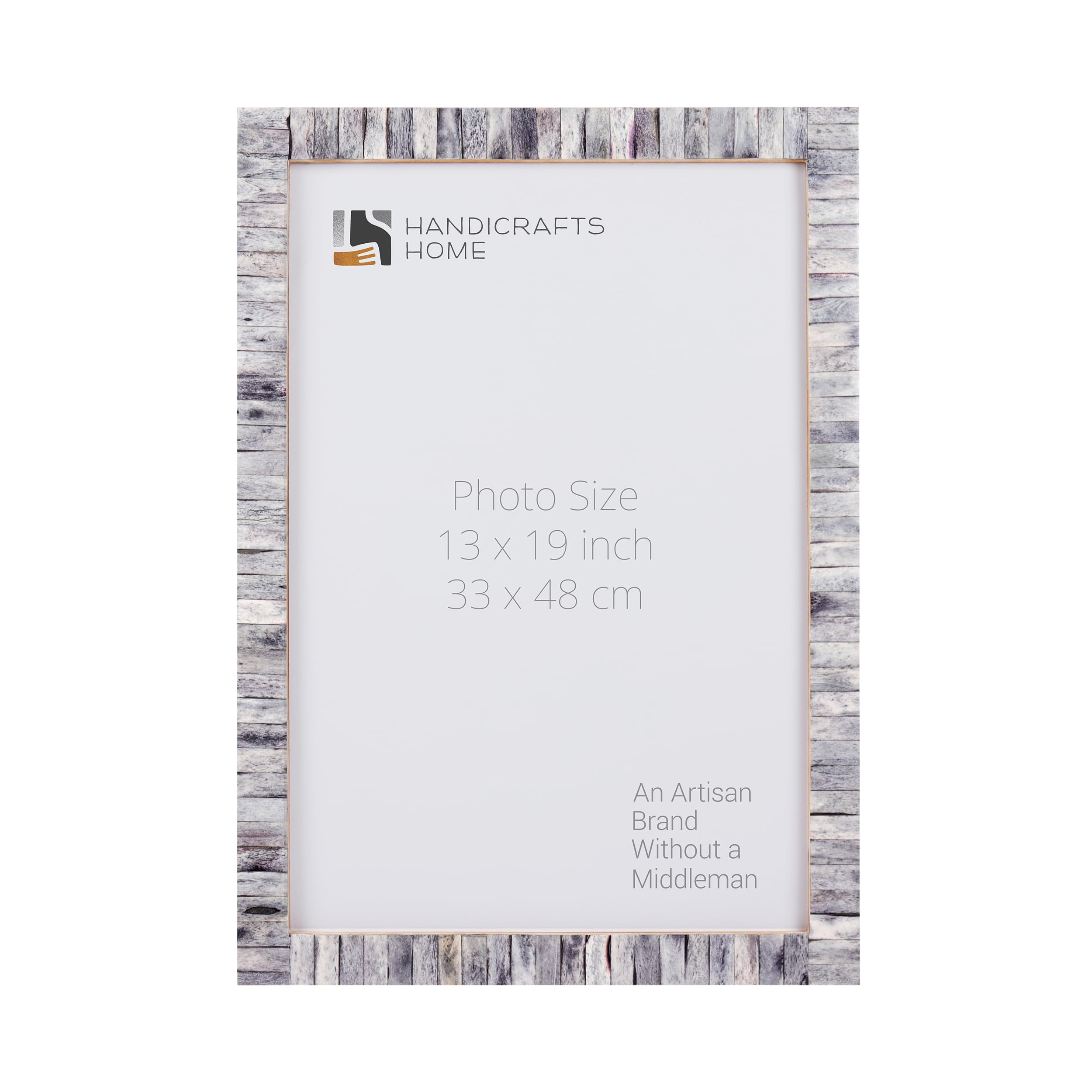 Poster Picture Frame Classic Bone Inlay in 5 Sizes, Grey