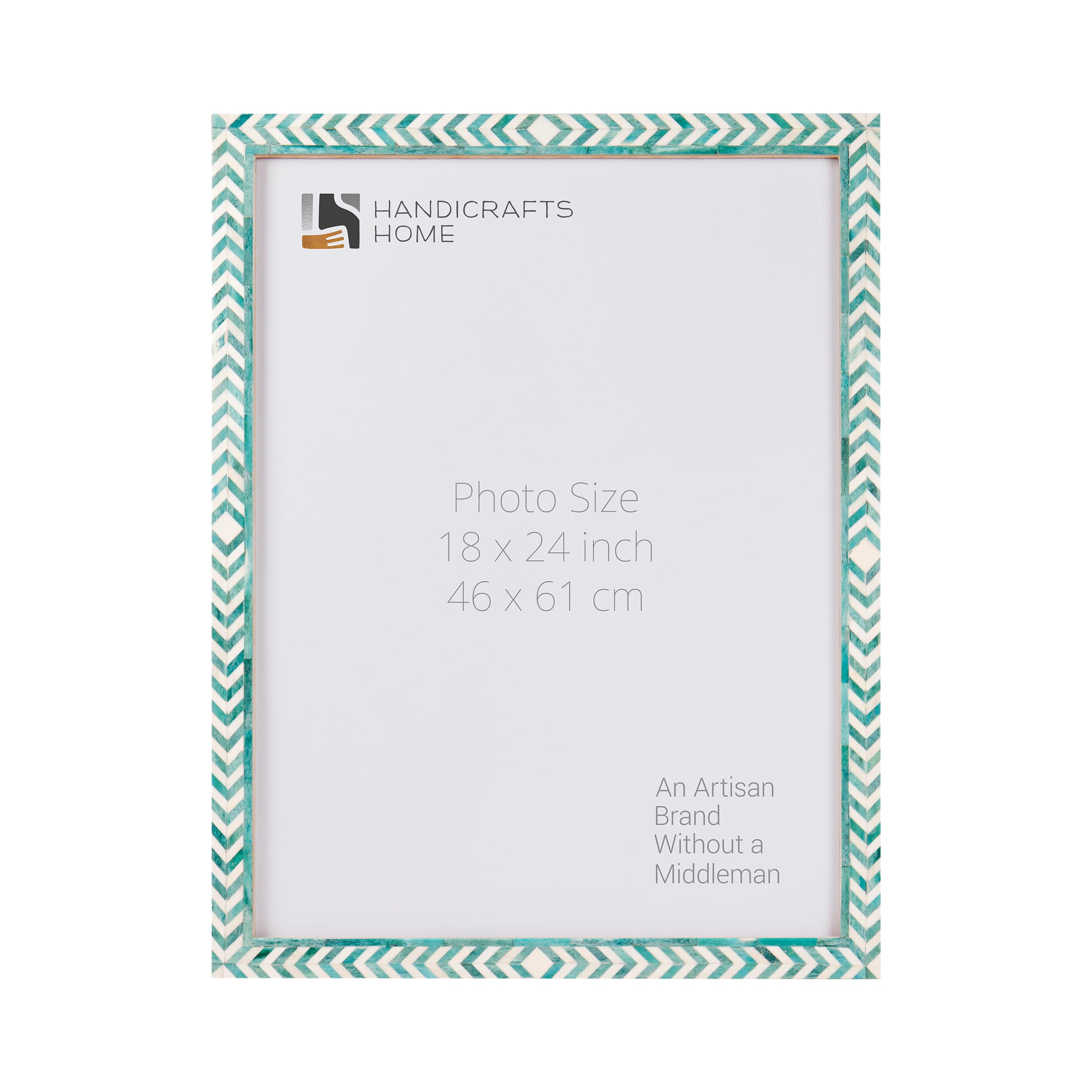 Poster Picture Frame Taj Bone Inlay in 6 Sizes, Green