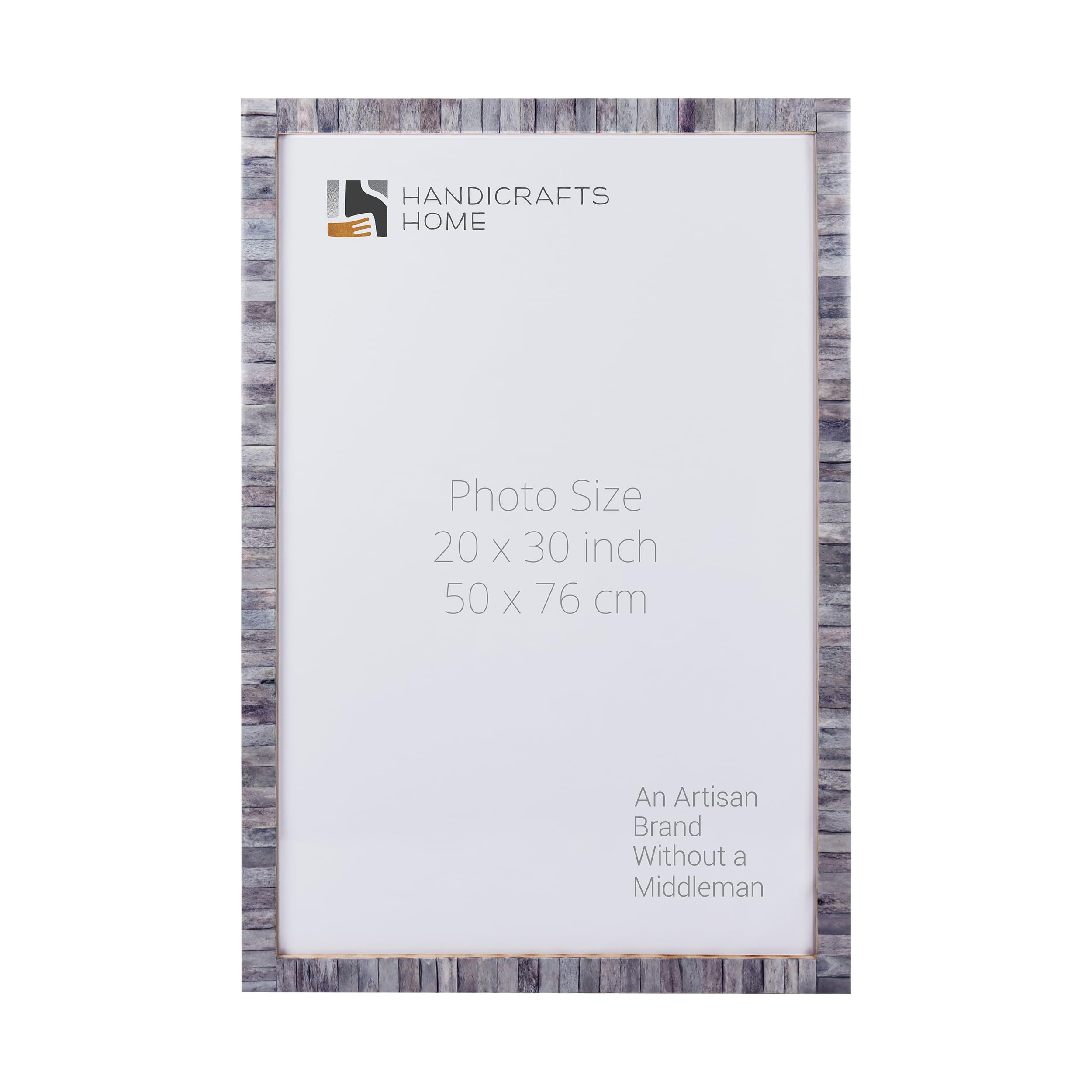 Poster Picture Frame Classic Bone Inlay in 5 Sizes, Grey