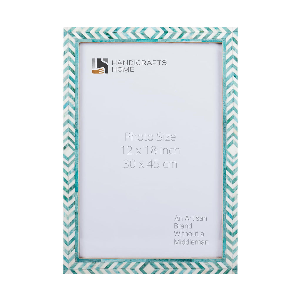 Poster Picture Frame Taj Bone Inlay in 6 Sizes, Green