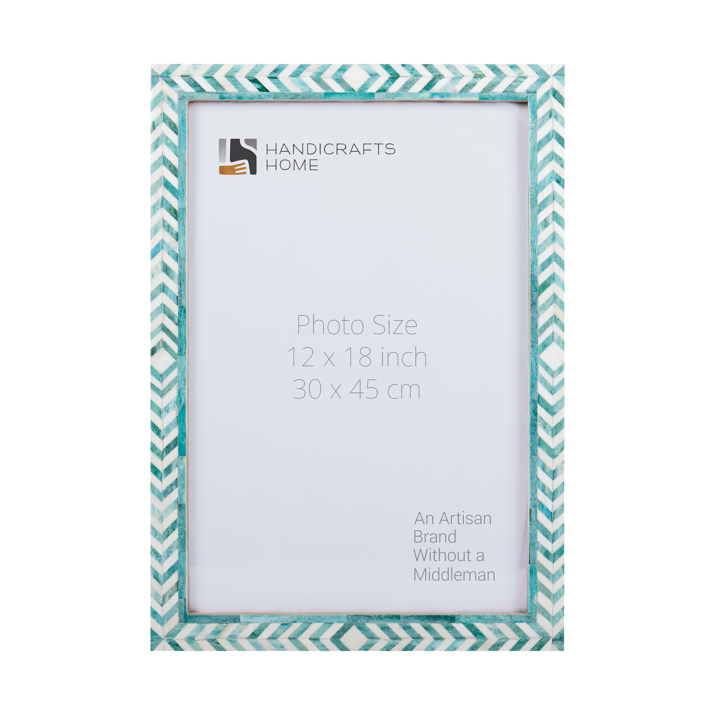 Poster Picture Frame Taj Bone Inlay in 6 Sizes, Green