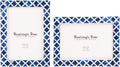 Picture Frames Casablanca Medianoche Pattern Bone & Resin Inlay Collection in 3 Sizes, Pack of 2