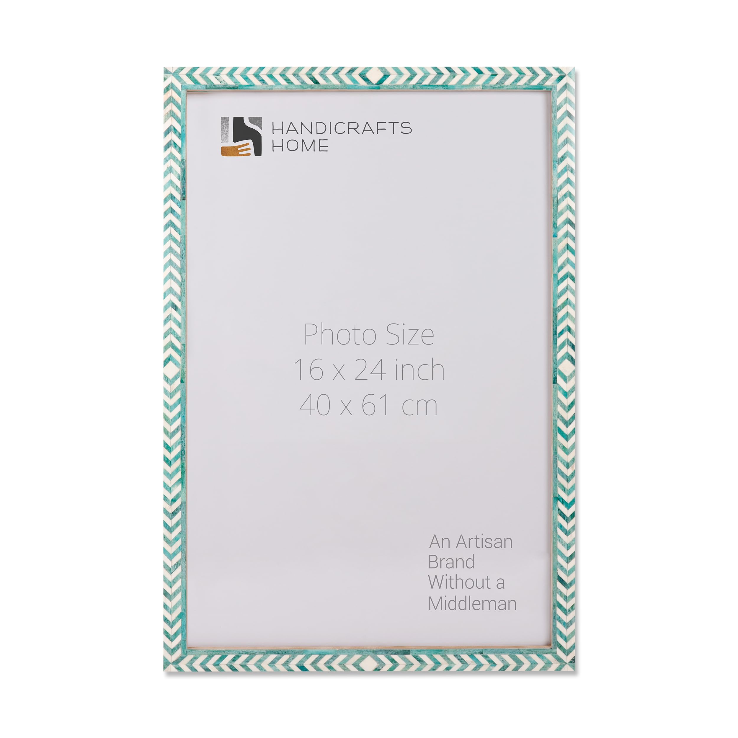 Poster Picture Frame Taj Bone Inlay in 6 Sizes, Green