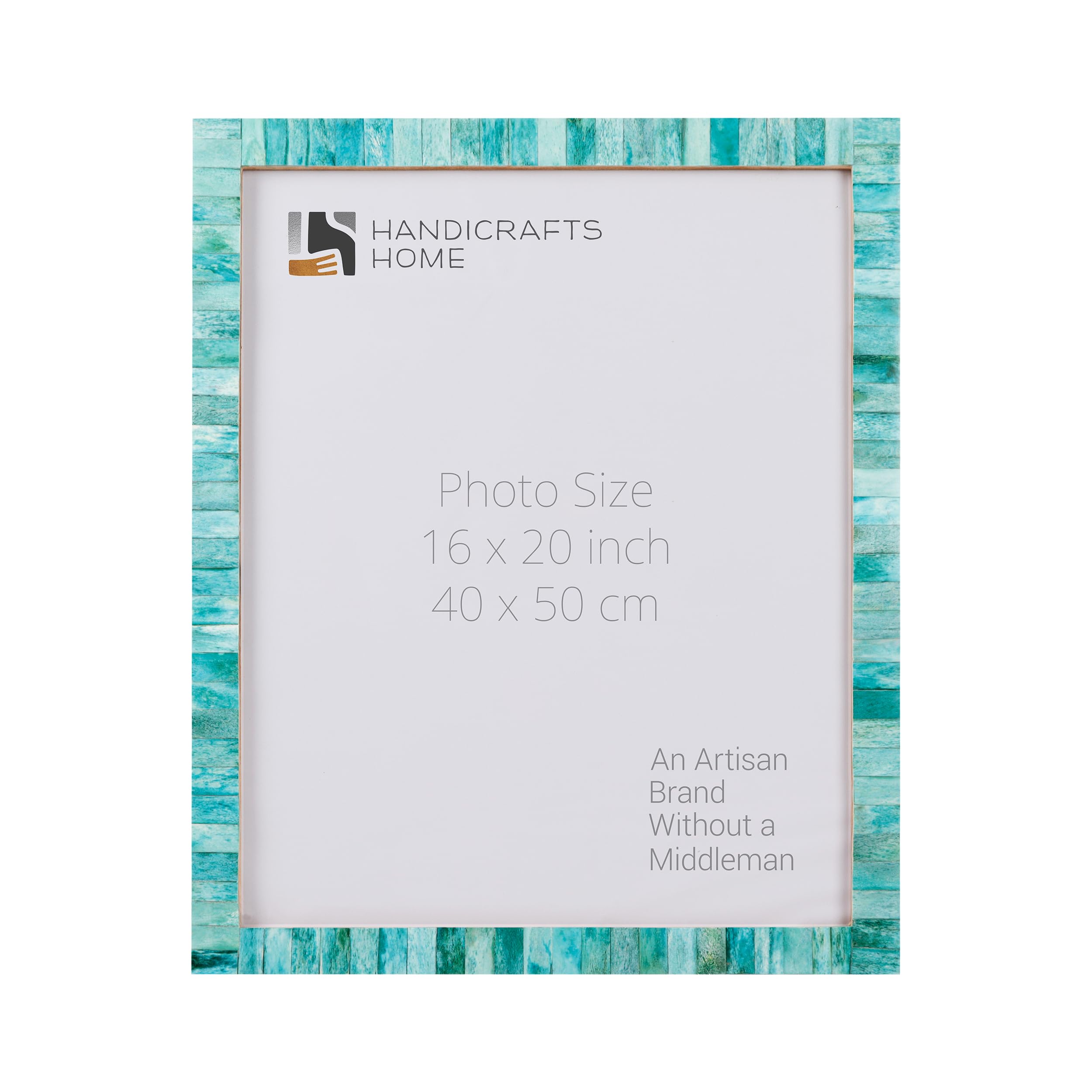 Poster Picture Frame Classic Pattern Bone Inlay Collection in 5 Sizes, Green