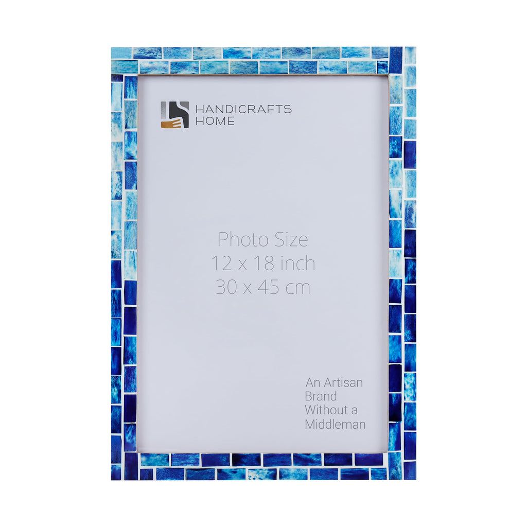 Poster Picture Frame Indigo Bone Inlay in 3 Sizes