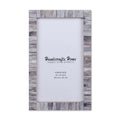 Poster Picture Frame Classic Pattern Bone Inlay Collection in 6 Sizes, Grey