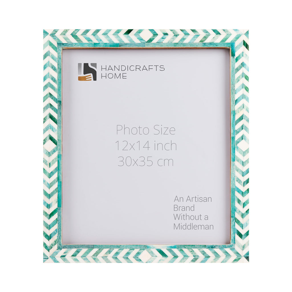 Poster Picture Frame Taj Bone Inlay in 6 Sizes, Green