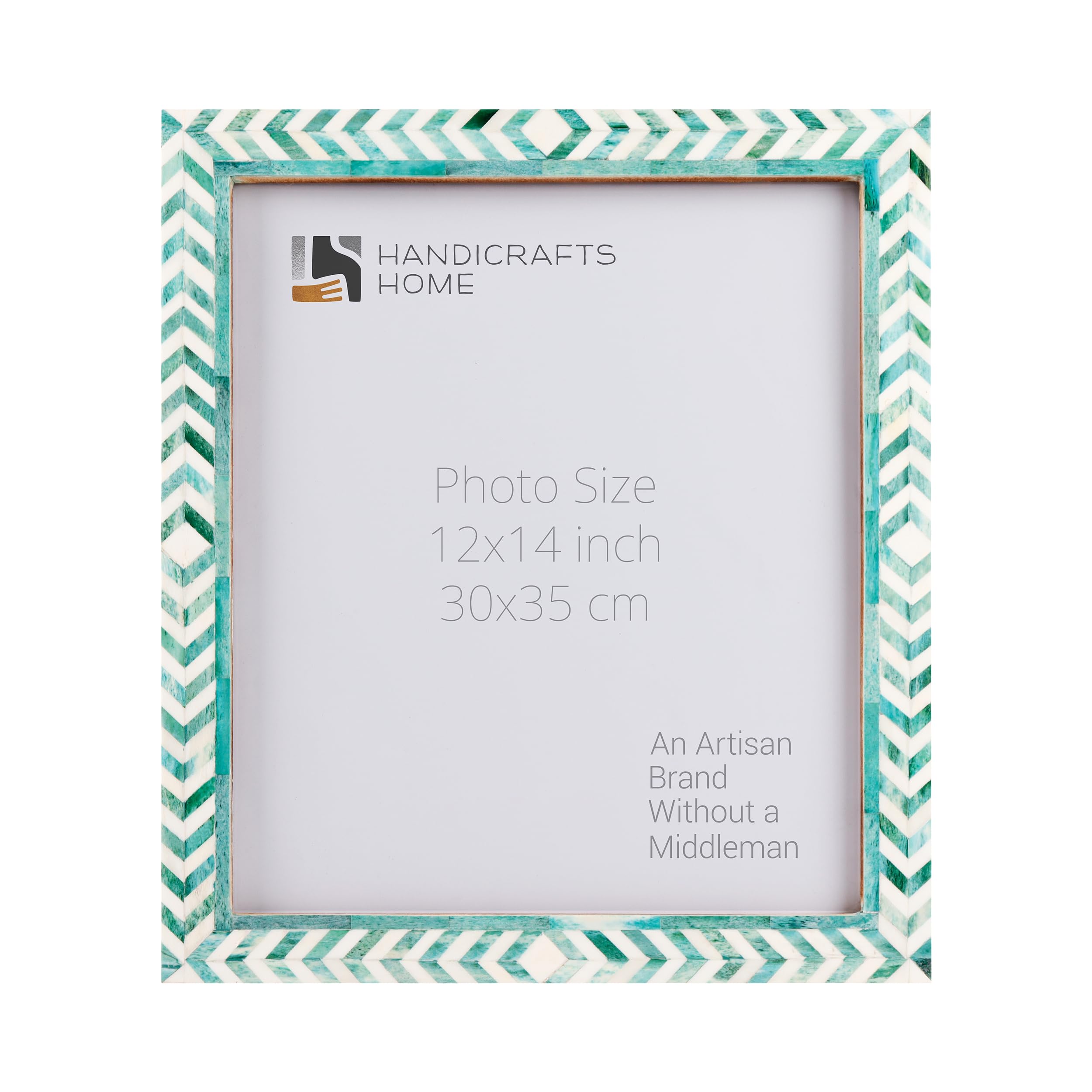 Poster Picture Frame Taj Bone Inlay in 6 Sizes, Green