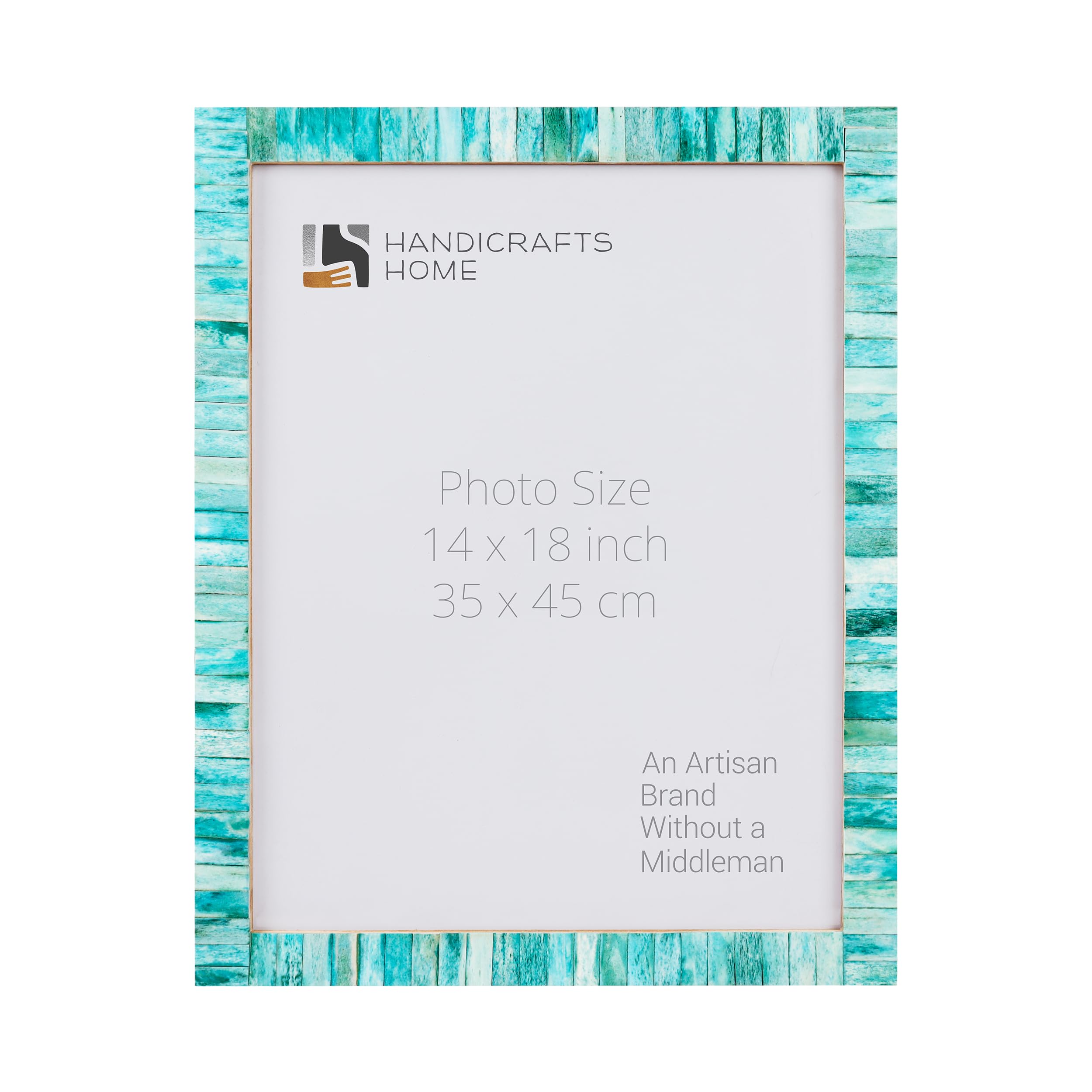 Poster Picture Frame Classic Pattern Bone Inlay Collection in 5 Sizes, Green