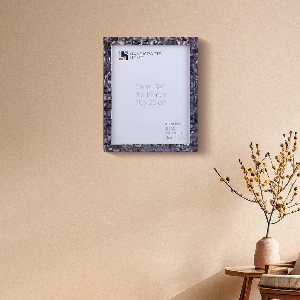 Picture Frames Mother of Pearl Collection in 27 Sizes, Grey
