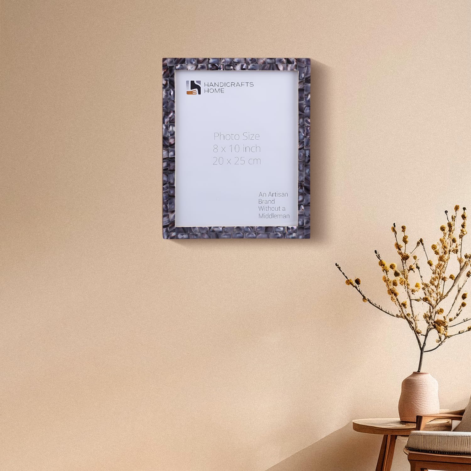 Picture Frames Mother of Pearl Collection in 27 Sizes, Grey
