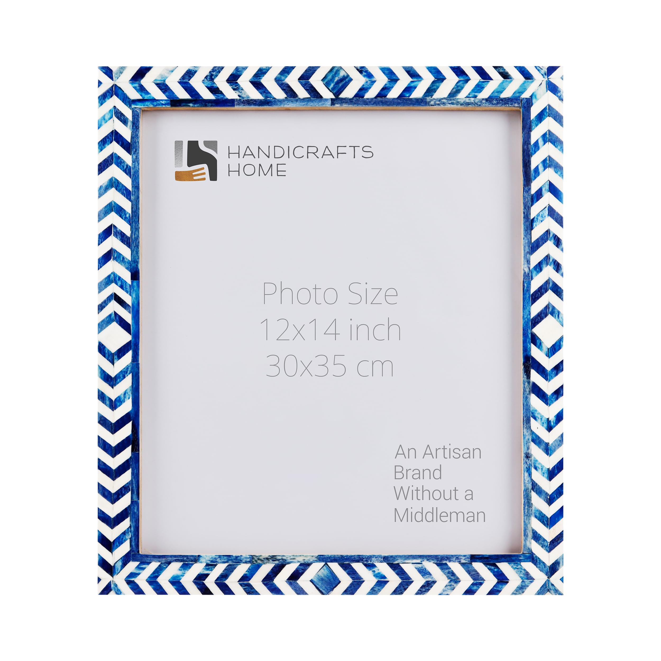 Taj Bone Inlay Poster Picture Frame  Blue - Available in 4 Sizes