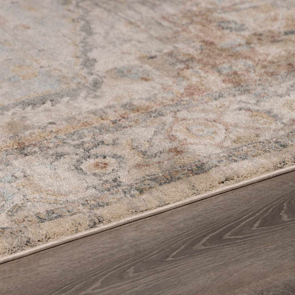 Vaeda Blue & Beige Thick Luxe Rug