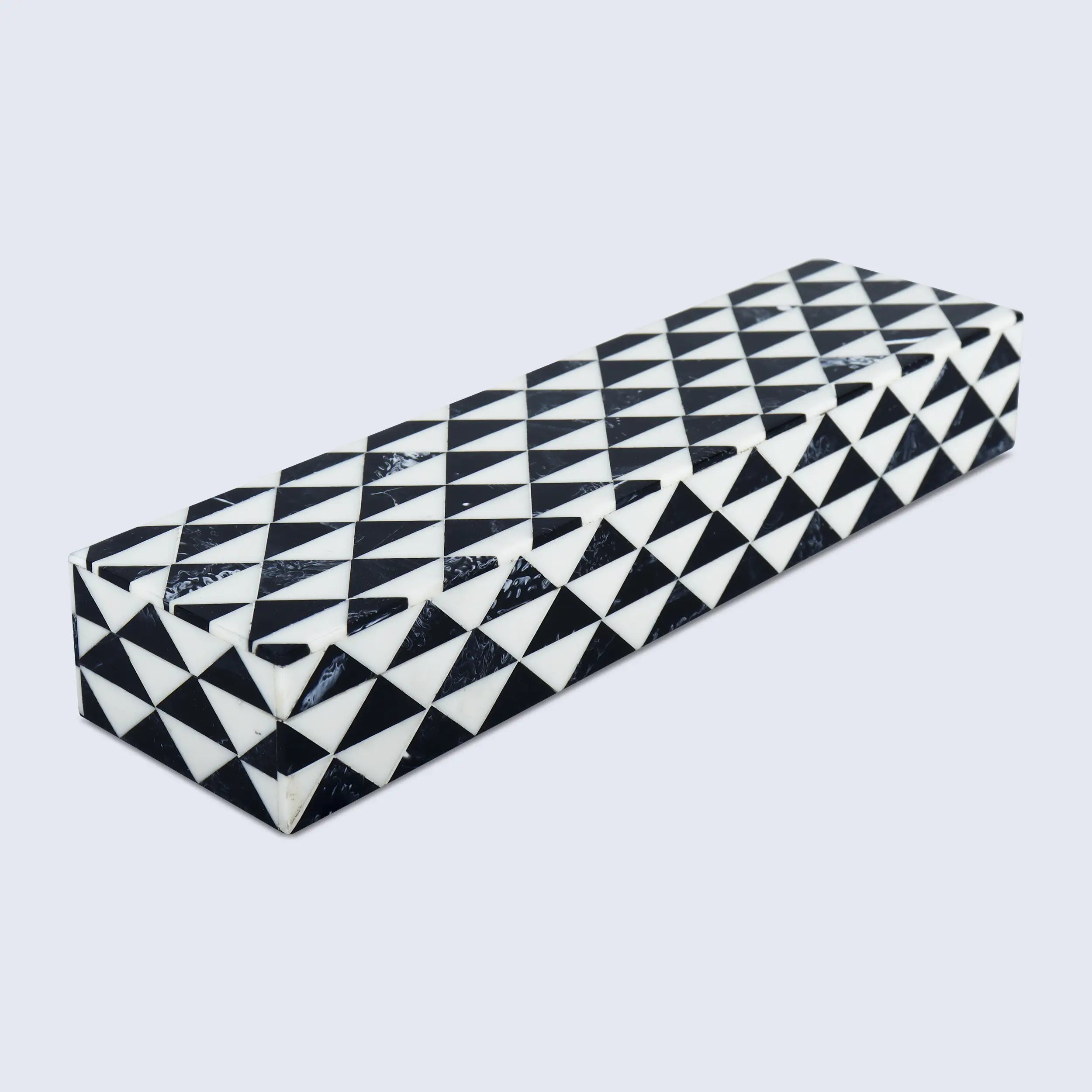 Marquet Prism Resin Inlay Decorative Storage Box