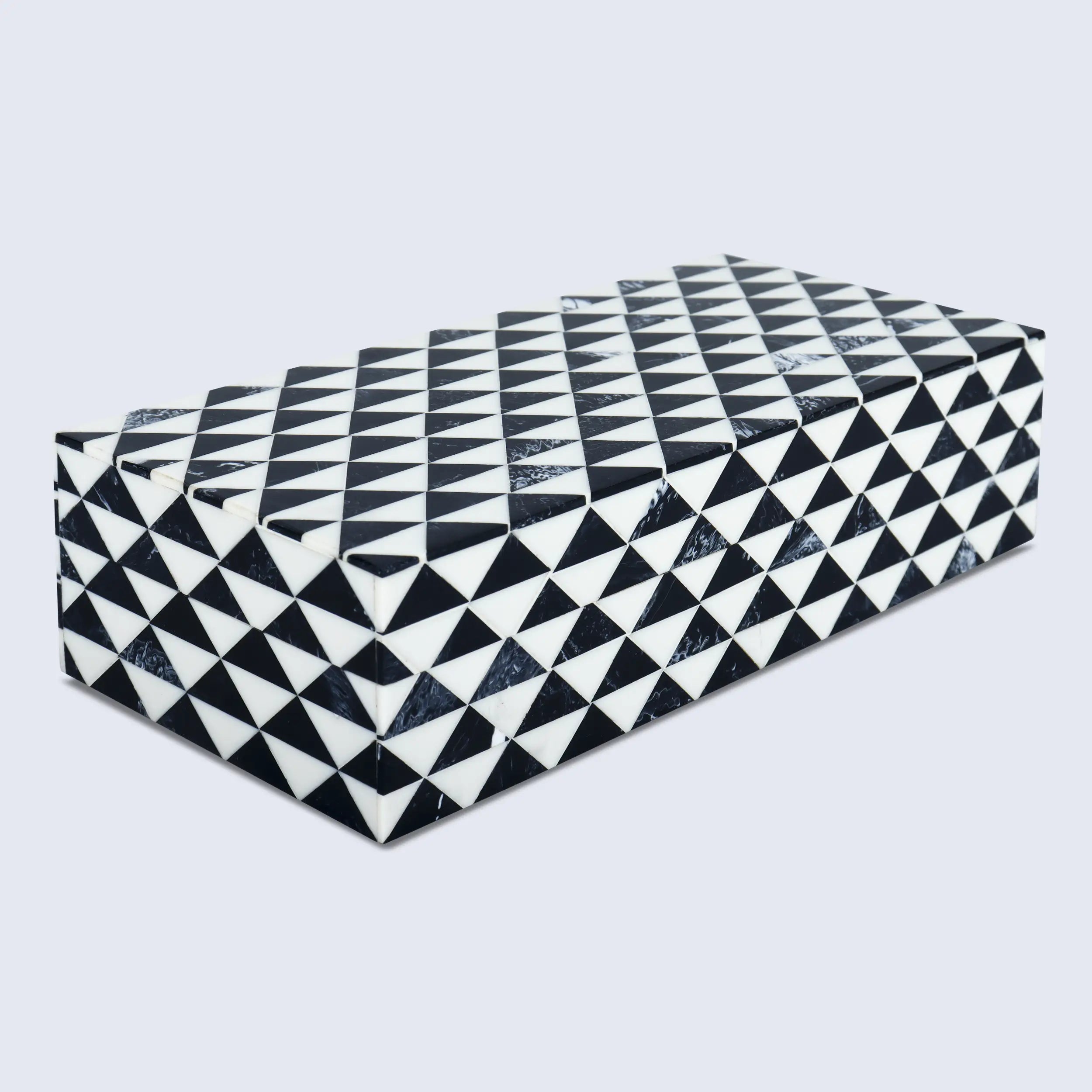 Marquet Prism Resin Inlay Decorative Storage Box