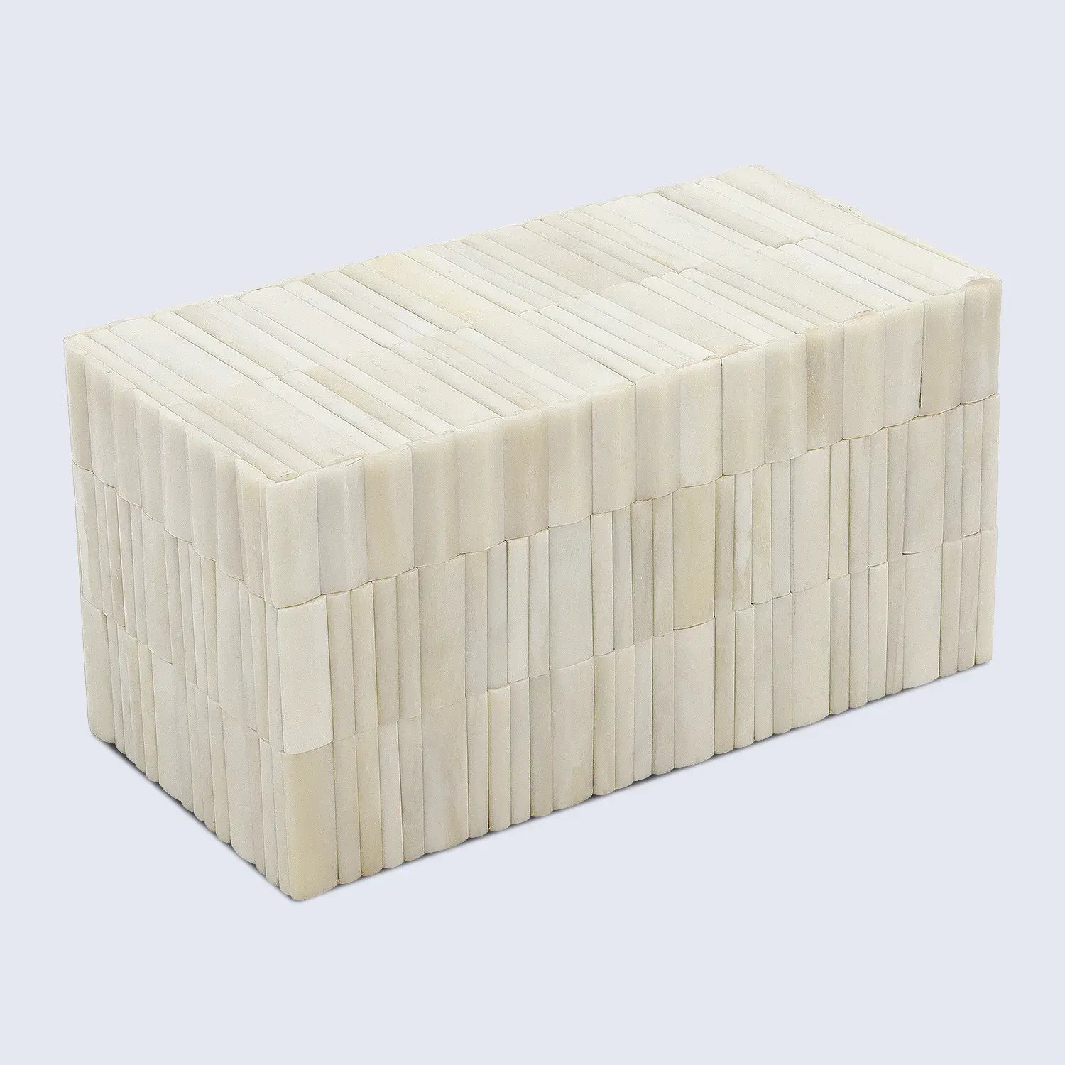 Stem Pattern Decorative Storage Box, Bone Inlay in 7 Sizes, Ivory
