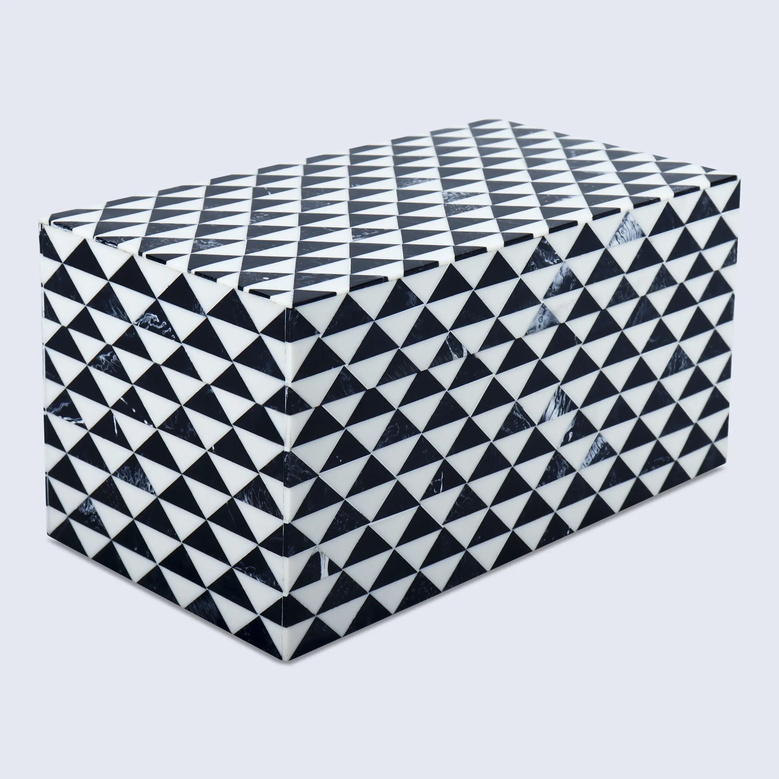 Marquet Prism Resin Inlay Decorative Storage Box