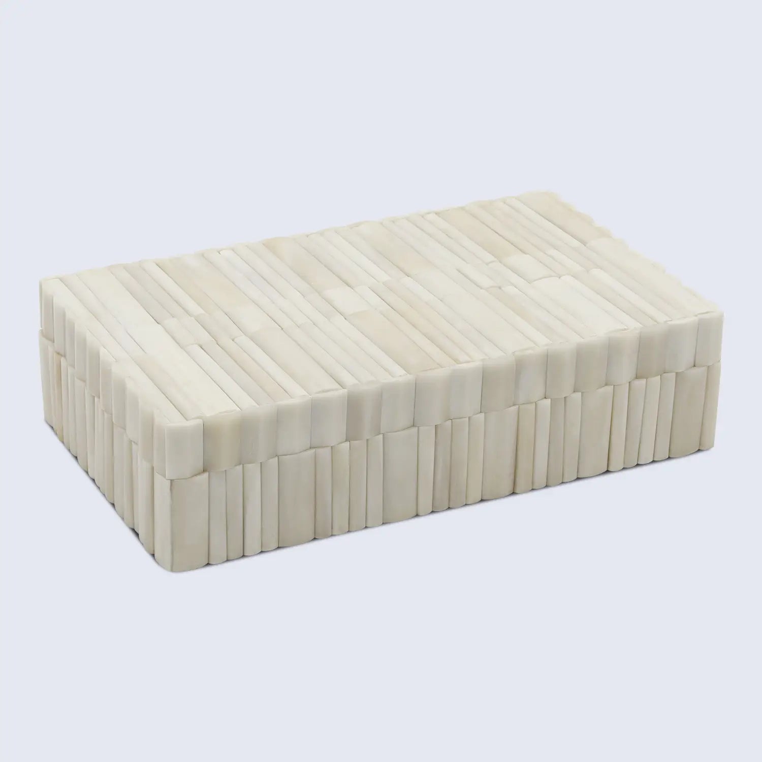 Stem Pattern Decorative Storage Box, Bone Inlay in 7 Sizes, Ivory