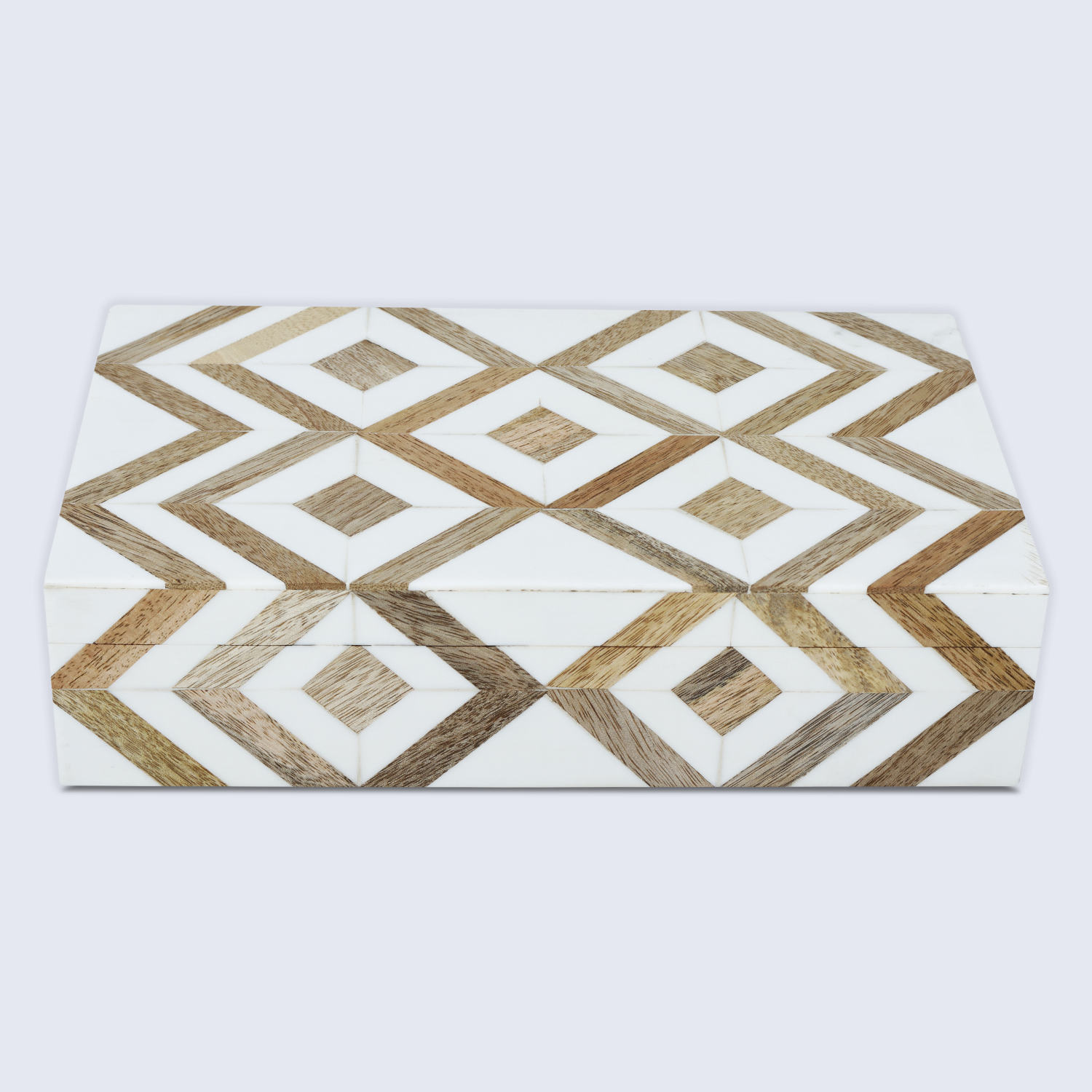 Marquet Array Resin & Wood Inlay Decorative Storage Box