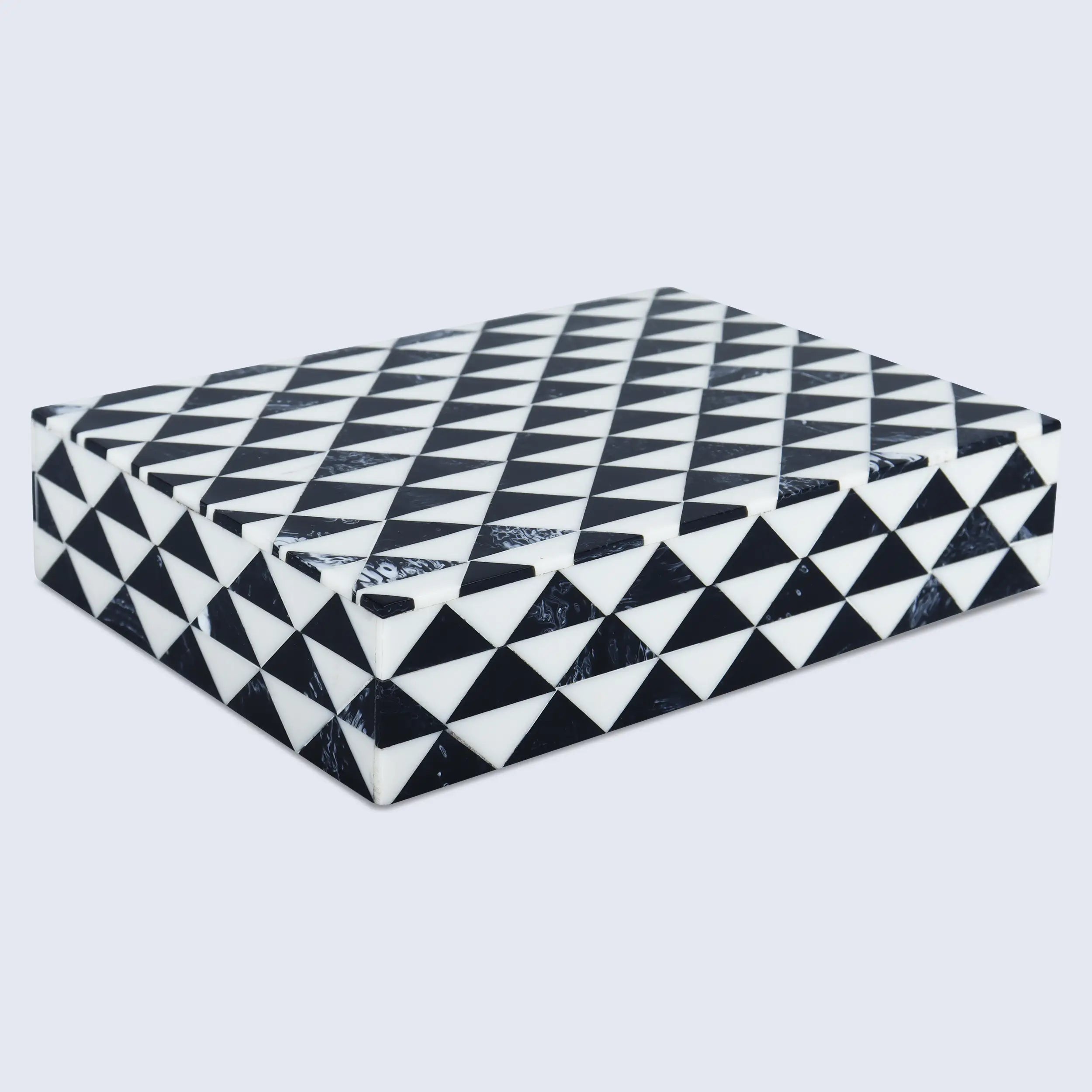 Marquet Prism Resin Inlay Decorative Storage Box