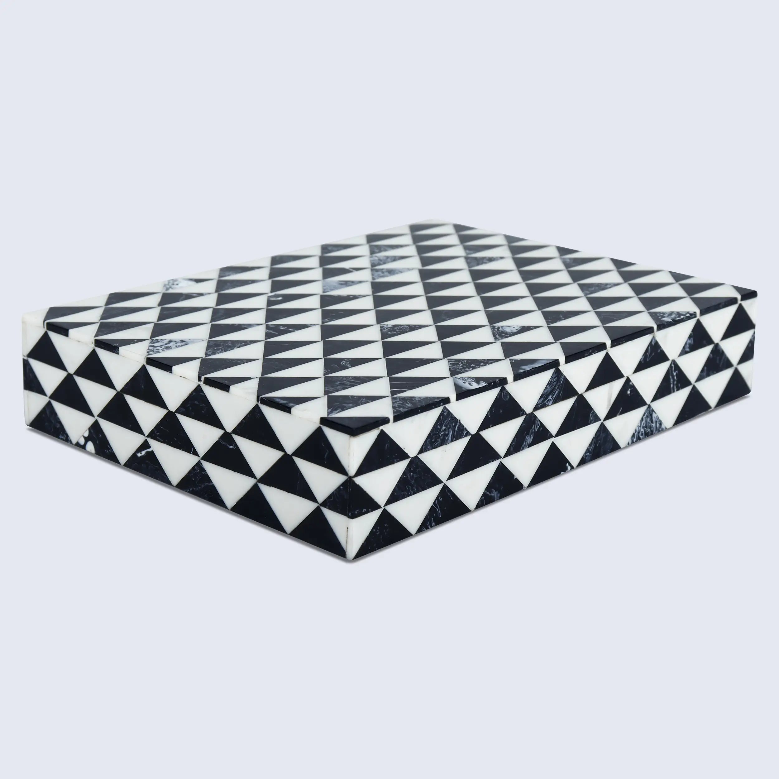 Marquet Prism Resin Inlay Decorative Storage Box
