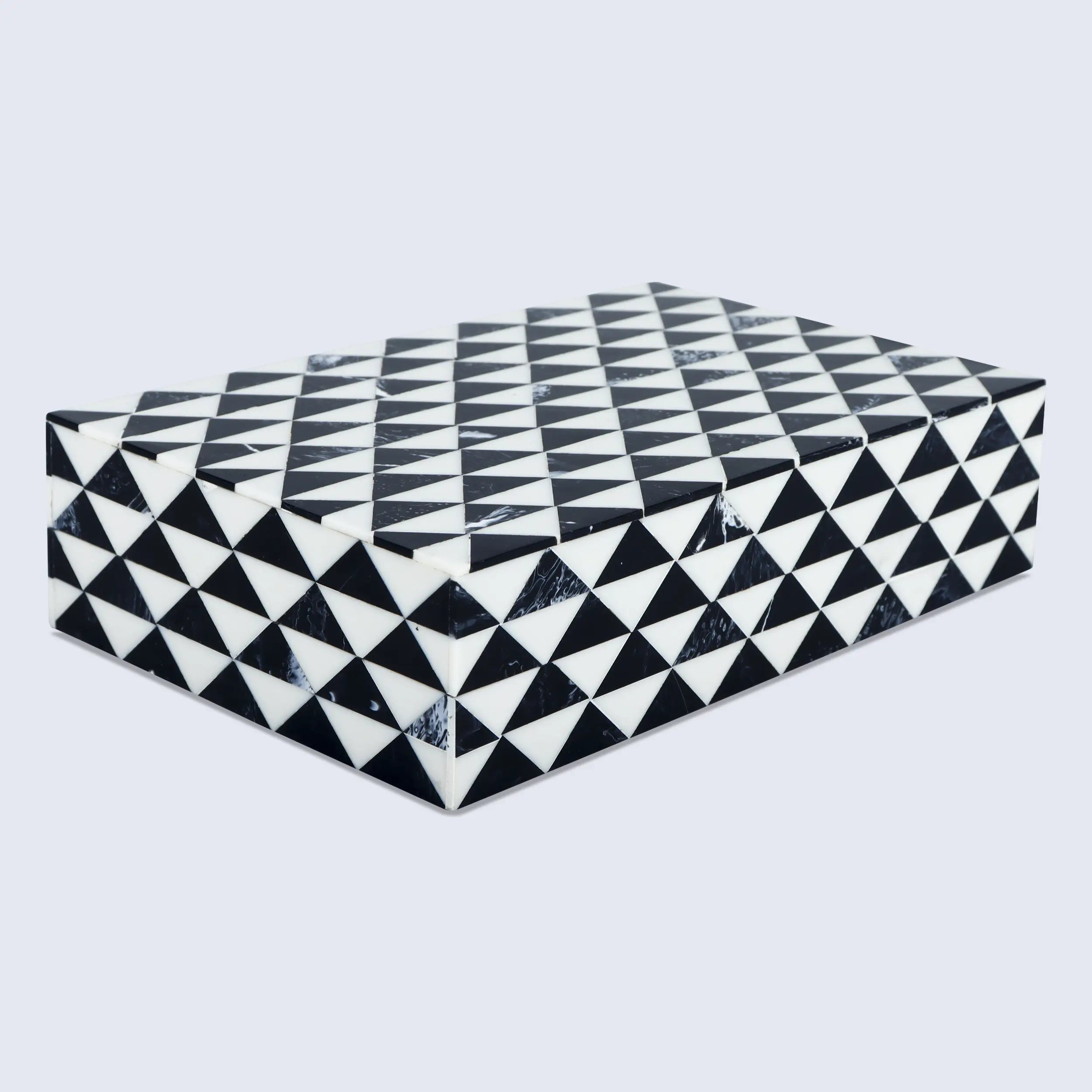 Marquet Prism Resin Inlay Decorative Storage Box