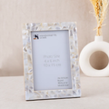 Picture Frames Mother of Pearl Collection in 27 Sizes, White