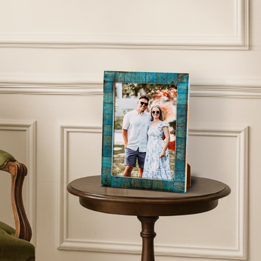 Picture Frames Verdigris Bone Inlay Collection in 3 Sizes