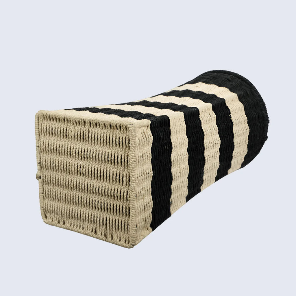 Handmade Cotton & Iron Laundry Basket & Organizer Box- Large