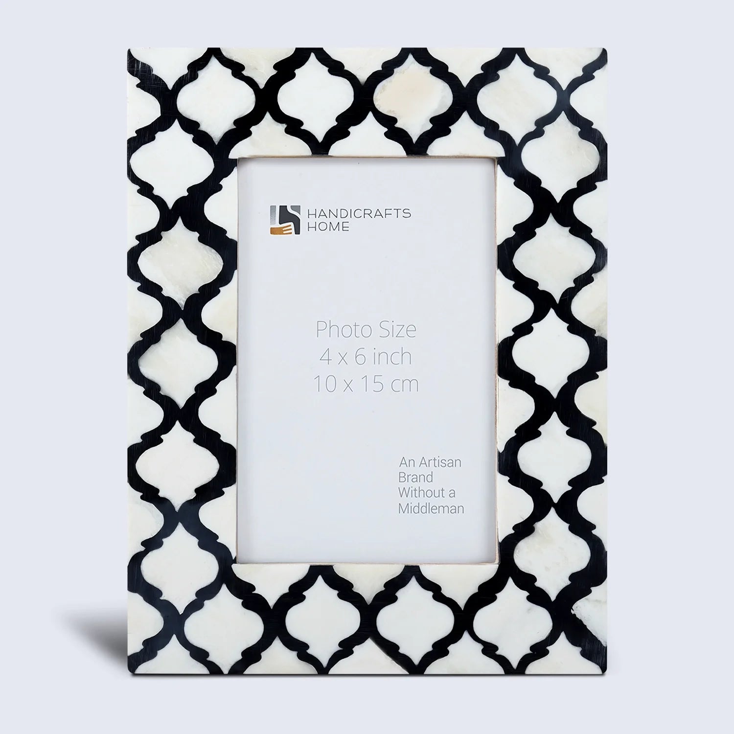 Picture Frames Moroccan Pattern Bone & Resin Inlay Collection in 5 Color Options | 1.5" Border Width