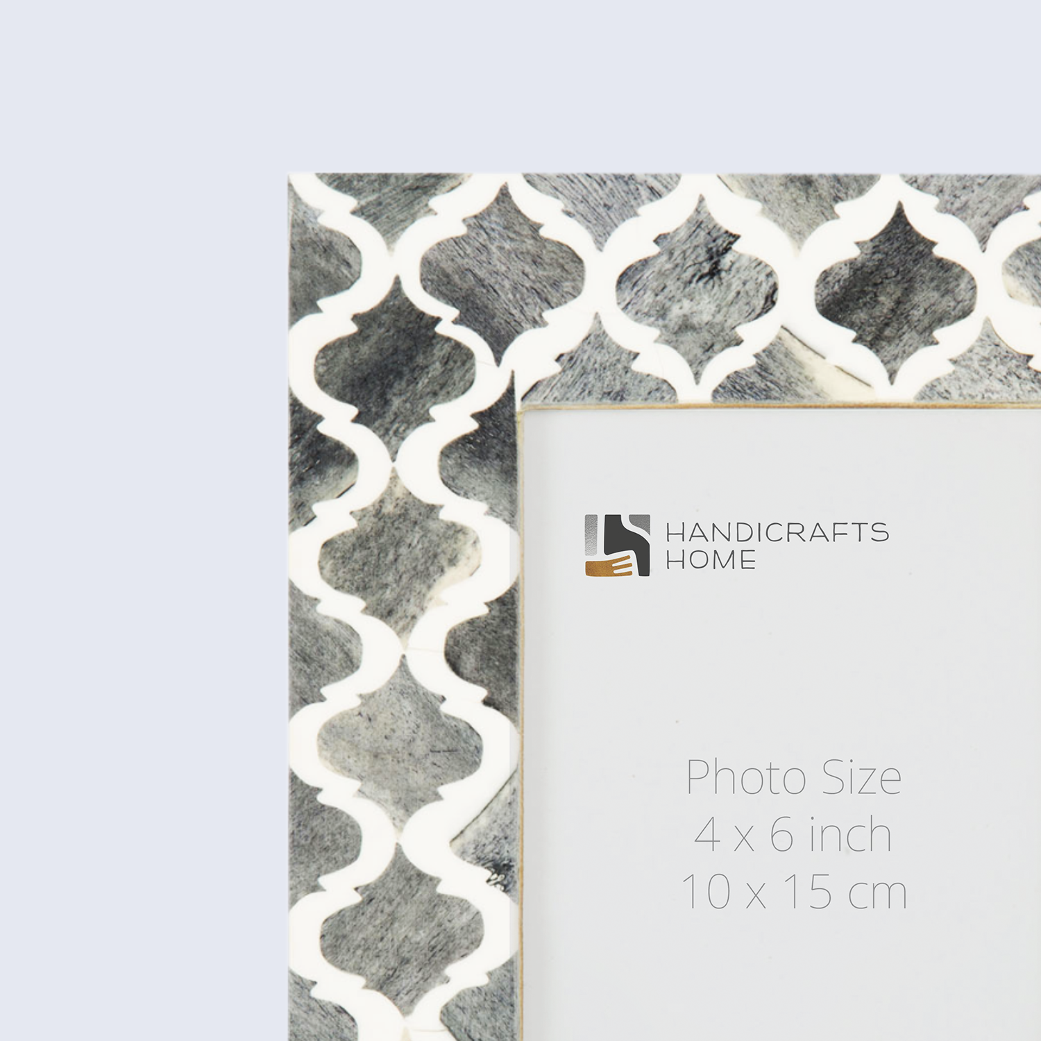 Picture Frames Moroccan Pattern Bone & Resin Inlay Collection in 5 Color Options | 1.5" Border Width